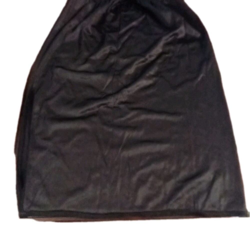 Blush Half Slip In Black Sz. Med. Side Slit